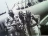 שלושה שורדי אושוויץ מימין לשמאל זאב לירון, משה מלניצקי, ירוחם ורהפטיג בקורס טיס 1